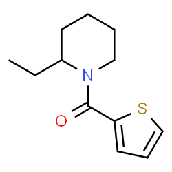 ChemSpider 2D Image | (2-Ethyl-1-piperidinyl)(2-thienyl)methanone | C12H17NOS