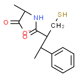 ChemSpider 2D Image | 2-{[3-Phenyl-2-(sulfanylmethyl)butanoyl]amino}propanoate | C14H18NO3S