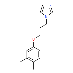 ChemSpider 2D Image | 1-[3-(3,4-Dimethylphenoxy)propyl]-1H-imidazole | C14H18N2O