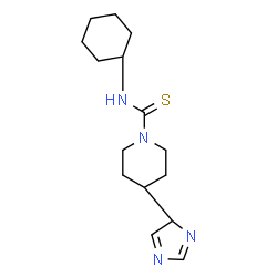 ChemSpider 2D Image | N-Cyclohexyl-4-(4H-imidazol-4-yl)-1-piperidinecarbothioamide | C15H24N4S