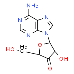 ChemSpider 2D Image | 3'-OXO-ADENOSINE | C10H11N5O4