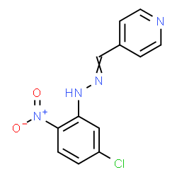 ChemSpider 2D Image | 4-{[(5-Chloro-2-nitrophenyl)hydrazono]methyl}pyridine | C12H9ClN4O2