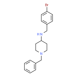 ChemSpider 2D Image | 1-Benzyl-N-(4-bromobenzyl)-4-piperidinamine | C19H23BrN2