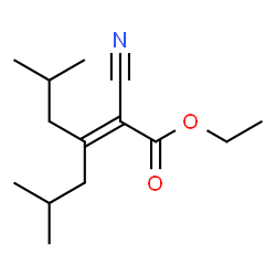 ChemSpider 2D Image | Ethyl 2-cyano-3-isobutyl-5-methyl-2-hexenoate | C14H23NO2