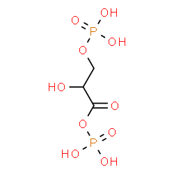 ChemSpider 2D Image | 2-Hydroxy-1-oxo-1,3-propanediyl bis[dihydrogen (phosphate)] | C3H8O10P2