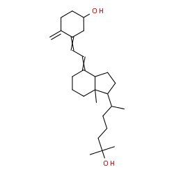 ChemSpider 2D Image | 9,10-Secocholesta-5,7,10-triene-3,25-diol | C27H44O2