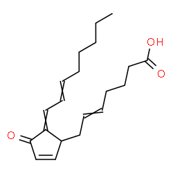 ChemSpider 2D Image | 11-Oxoprosta-5,9,12,14-tetraen-1-oic acid | C20H28O3