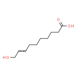 ChemSpider 2D Image | 10-Hydroxy-8-decenoic acid | C10H18O3