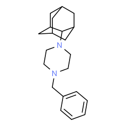 ChemSpider 2D Image | 1-(Adamantan-2-yl)-4-benzylpiperazine | C21H30N2