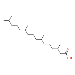 ChemSpider 2D Image | 3,7,11,15-Tetramethylhexadecanoic acid | C20H40O2