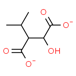 ChemSpider 2D Image | 2-Hydroxy-3-isopropylsuccinatato | C7H10O5