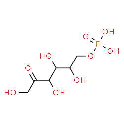 ChemSpider 2D Image | 6-O-Phosphonohex-2-ulose | C6H13O9P