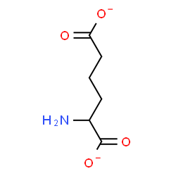 ChemSpider 2D Image | 2-Aminohexanedioate | C6H9NO4
