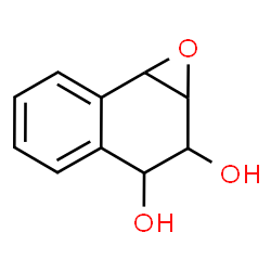 ChemSpider 2D Image | 1a,2,3,7b-Tetrahydronaphtho[1,2-b]oxirene-2,3-diol | C10H10O3