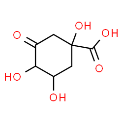 ChemSpider 2D Image | 1,3,4-Trihydroxy-5-oxocyclohexanecarboxylic acid | C7H10O6