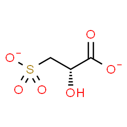 ChemSpider 2D Image | (2S)-2-Hydroxy-3-sulfonatopropanoate | C3H4O6S