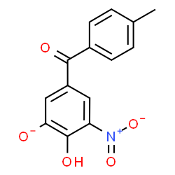 ChemSpider 2D Image | 2-Hydroxy-5-(4-methylbenzoyl)-3-nitrophenolatato | C14H10NO5