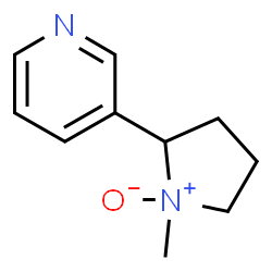ChemSpider 2D Image | 3-(1-Methyl-1-oxido-2-pyrrolidinyl)pyridine | C10H14N2O