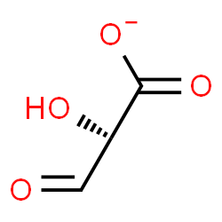 ChemSpider 2D Image | (2S)-2-Hydroxy-3-oxopropanoate | C3H3O4