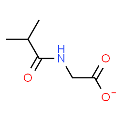 ChemSpider 2D Image | (Isobutyrylamino)acetate | C6H10NO3
