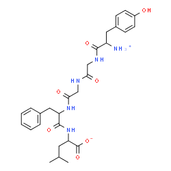 ChemSpider 2D Image | N-[2-Ammonio-3-(4-hydroxyphenyl)propanoyl]glycylglycyl-N-(1-carboxylato-3-methylbutyl)phenylalaninamidato | C28H37N5O7