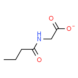ChemSpider 2D Image | (Butyrylamino)acetate | C6H10NO3
