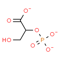 ChemSpider 2D Image | 3-Hydroxy-2-(phosphonatooxy)propanoate | C3H4O7P