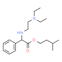 ChemSpider 2D Image | 3-Methylbutyl {[2-(diethylamino)ethyl]amino}(phenyl)acetate | C19H32N2O2