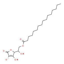 ChemSpider 2D Image | 4-Hydroxy-5-[1-hydroxy-2-(palmitoyloxy)ethyl]-2-oxo-2,5-dihydro-3-furanolate | C22H37O7