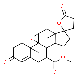 ChemSpider 2D Image | Methyl 4a,6a-dimethyl-2,5'-dioxo-2,4,4',4a,5',5a,6,6a,8,9,9a,9b,10,11-tetradecahydro-3H,3'H-spiro[cyclopenta[7,8]phenanthro[4b,5-b]oxirene-7,2'-furan]-10-carboxylate | C24H30O6