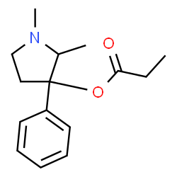 ChemSpider 2D Image | 1,2-Dimethyl-3-phenyl-3-pyrrolidinyl propionate | C15H21NO2