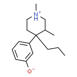 ChemSpider 2D Image | 3-(1,3-Dimethyl-4-propyl-4-piperidiniumyl)phenolate | C16H25NO