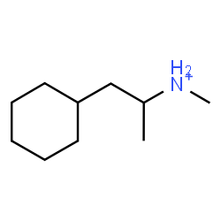 ChemSpider 2D Image | 1-Cyclohexyl-N-methyl-2-propanaminium | C10H22N