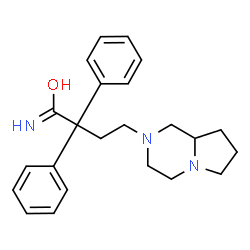 ChemSpider 2D Image | 4-(Hexahydropyrrolo[1,2-a]pyrazin-2(1H)-yl)-2,2-diphenylbutanamide | C23H29N3O