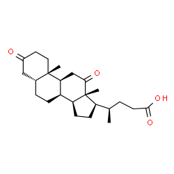 ChemSpider 2D Image | (5beta,8alpha)-3,12-Dioxocholan-24-oic acid | C24H36O4