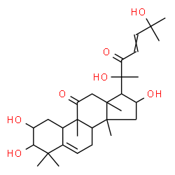 ChemSpider 2D Image | 1,2,16,20,25-Pentahydroxy-9,10,14-trimethyl-4,9-cyclo-9,10-secocholesta-5,23-diene-11,22-dione | C30H46O7