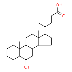 ChemSpider 2D Image | 6-Hydroxycholan-24-oic acid | C24H40O3