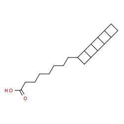 ChemSpider 2D Image | 8-(Pentacyclo[6.4.0.0~2,7~.0~3,6~.0~9,12~]dodec-4-yl)octanoic acid | C20H30O2