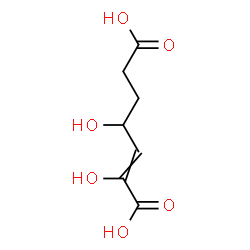 ChemSpider 2D Image | 2,4-Dihydroxy-2-heptenedioic acid | C7H10O6