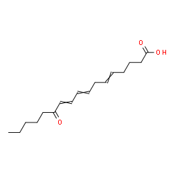 ChemSpider 2D Image | 12-Oxo-5,8,10-heptadecatrienoic acid | C17H26O3