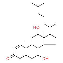 ChemSpider 2D Image | 7,12-Dihydroxycholest-1-en-3-one | C27H44O3