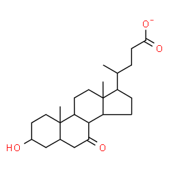ChemSpider 2D Image | 3-Hydroxy-7-oxocholan-24-oate | C24H37O4