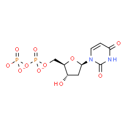 ChemSpider 2D Image | 2'-Deoxy-5'-O-[(phosphonatooxy)phosphinato]uridine | C9H11N2O11P2