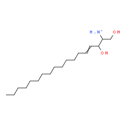 ChemSpider 2D Image | 1,3-Dihydroxy-4-octadecen-2-aminium | C18H38NO2