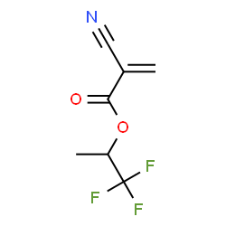 ChemSpider 2D Image | 1,1,1-Trifluoro-2-propanyl 2-cyanoacrylate | C7H6F3NO2