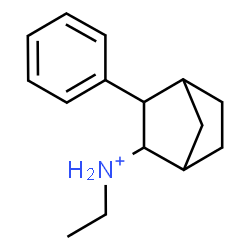 ChemSpider 2D Image | N-Ethyl-3-phenylbicyclo[2.2.1]heptan-2-aminium | C15H22N