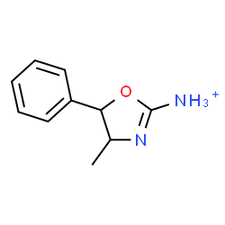 ChemSpider 2D Image | 4-Methyl-5-phenyl-4,5-dihydro-1,3-oxazol-2-aminium | C10H13N2O
