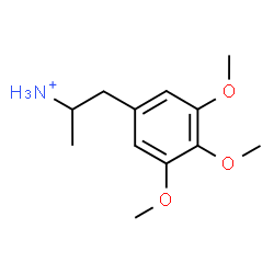 ChemSpider 2D Image | 1-(3,4,5-Trimethoxyphenyl)-2-propanaminium | C12H20NO3