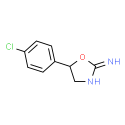 ChemSpider 2D Image | 5-(4-Chlorophenyl)-4,5-dihydro-1,3-oxazol-2-amine | C9H9ClN2O