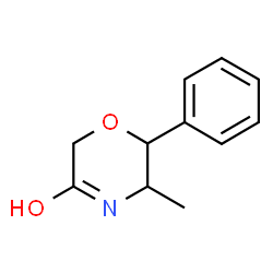 ChemSpider 2D Image | 5-Methyl-6-phenyl-3-morpholinone | C11H13NO2